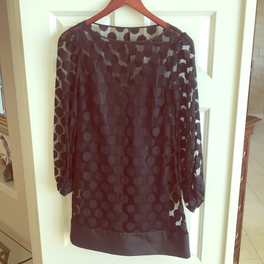 Black mini dress by Shelli Segal